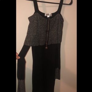 Glitter knitted dress